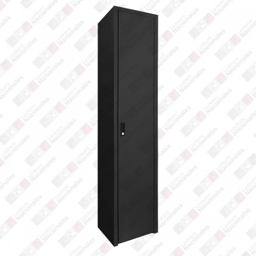 Gabinete Metálico Multiusos 5 Entrepaños 1 Puerta Negro